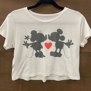 Mickey and Minnie short sleeve shirt